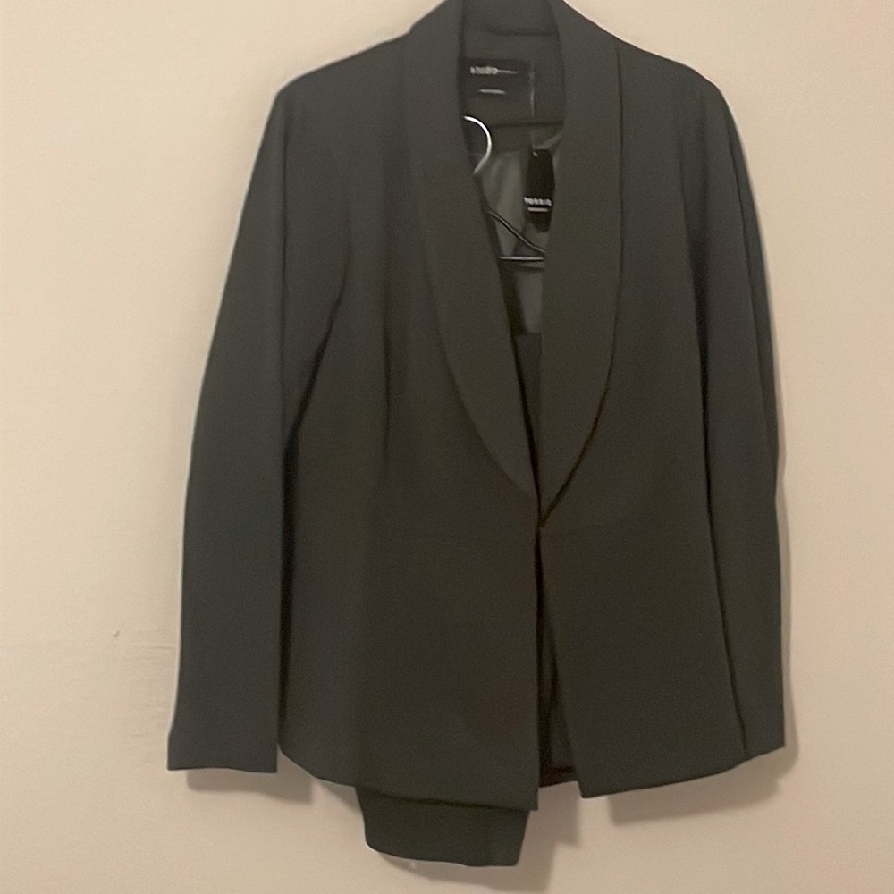 Dark gray suit